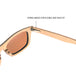 Canadian multi layer brown maple wood sunglasses