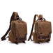 Canvas backpack men travel back pack multifunctional shoulder bag for Nexellus