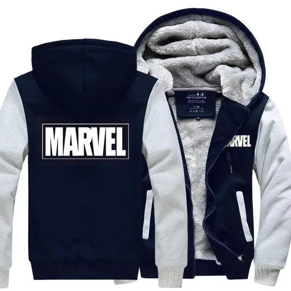 Captain America Hooded Winter Jacket Marvel Hoodie for Men Nexellus