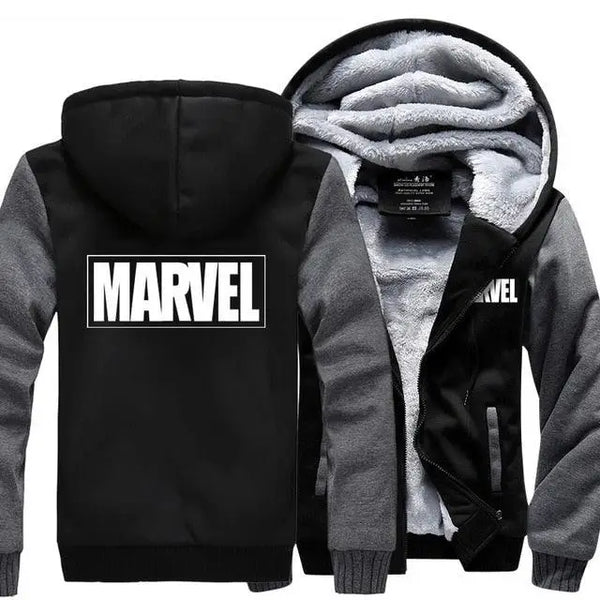 Captain America Hooded Winter Jacket Marvel Hoodie for Men Nexellus