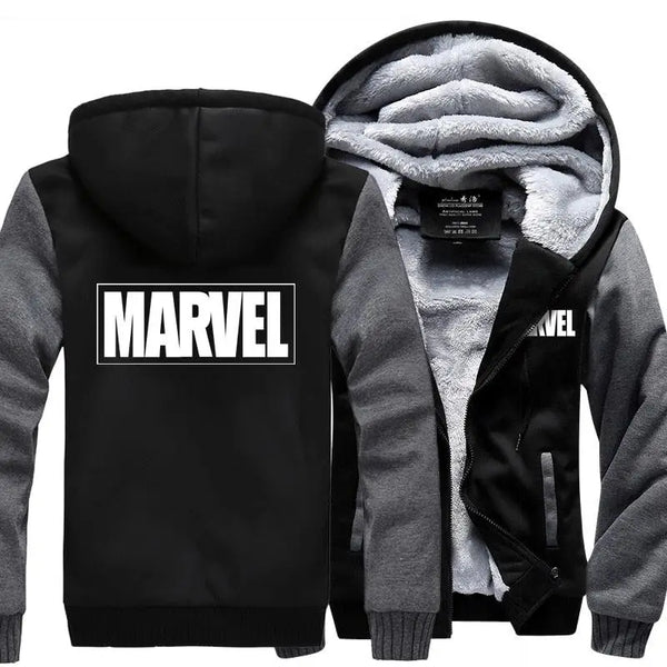 Captain America Hooded Winter Jacket Marvel Hoodie for Men Nexellus