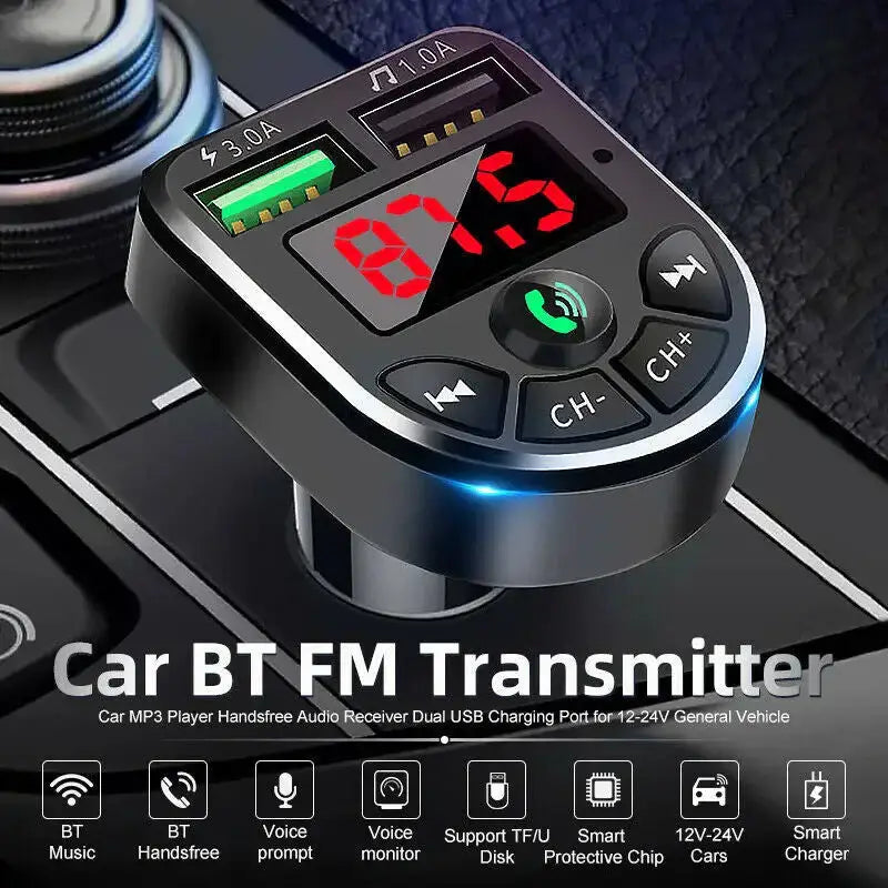 Car mp3 bte5 bluetooth receiver e5 car mp3 fm transmitter hands-free Nexellus