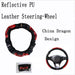 Car steering wheel covers 100% brand new reflective faux leather Nexellus