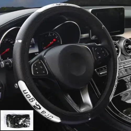 Car steering wheel covers 100% brand new reflective faux leather Nexellus