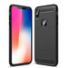 Carbon fibre brushed tpu black case - for iphone xs max