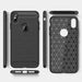 Carbon fibre brushed tpu black case - for iphone xs max