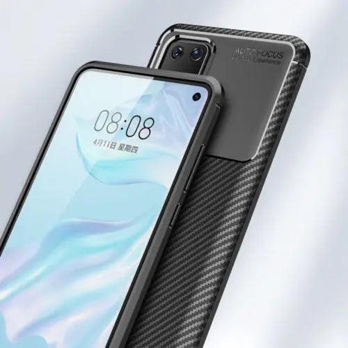 Carbon fibre tpu black case - for huawei p40