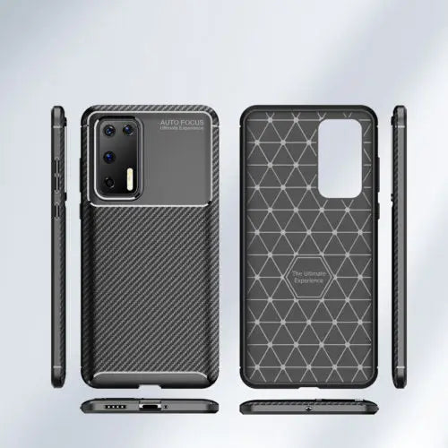 Carbon fibre tpu black case - for huawei p40