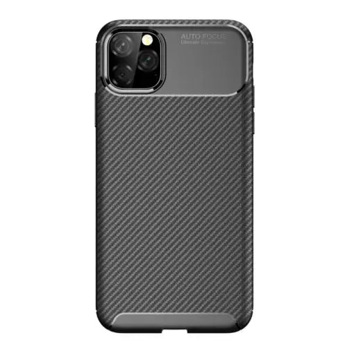 Carbon fibre tpu black case - for iphone 11 pro