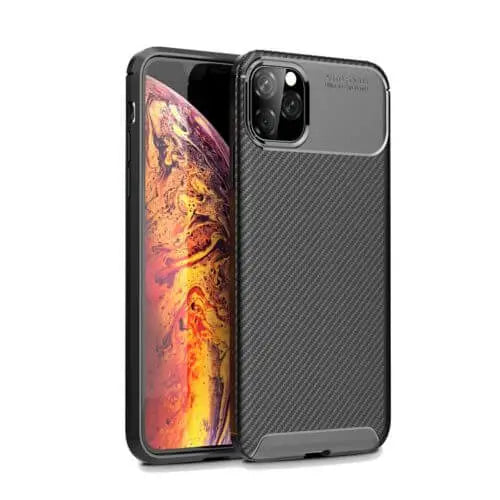 Carbon fibre tpu black case - for iphone 11 pro