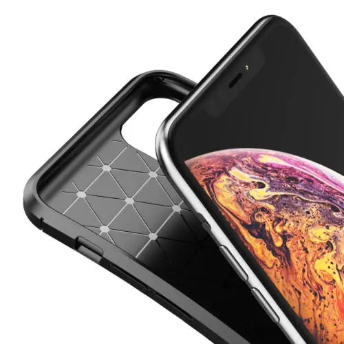 Carbon fibre tpu black case - for iphone 11 pro