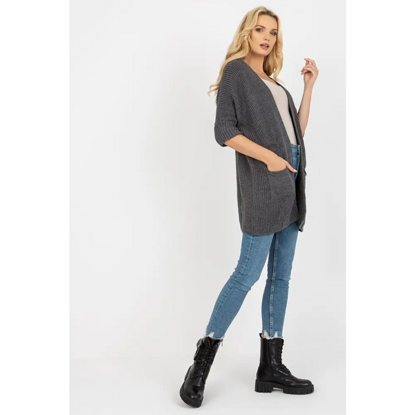 Cardigan rue paris - grey / one-size-fits-all