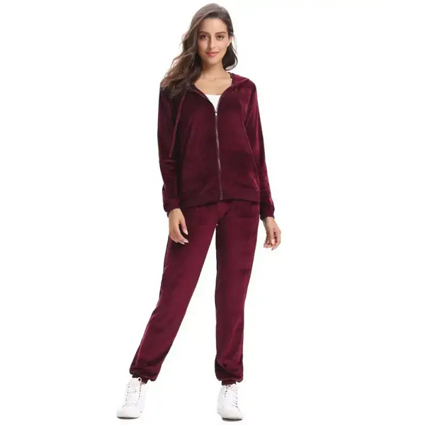 Casual/ comfortable and stylishwomen&#39;s velvet suit Nexellus