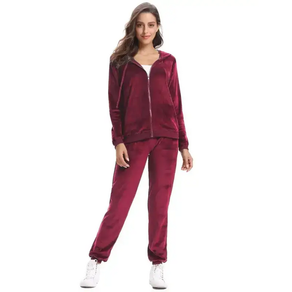 Casual/ comfortable and stylishwomen&#39;s velvet suit Nexellus