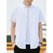 Casual oxford short-sleeved shirt youthful fashion double pockets Nexellus