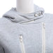 Casual turn-down collar zipper button design hoodie for women Nexellus