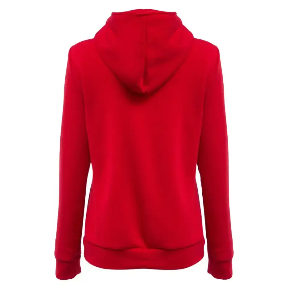 Casual turn-down collar zipper button design hoodie for women Nexellus