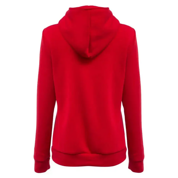 Casual turn-down collar zipper button design hoodie for women Nexellus