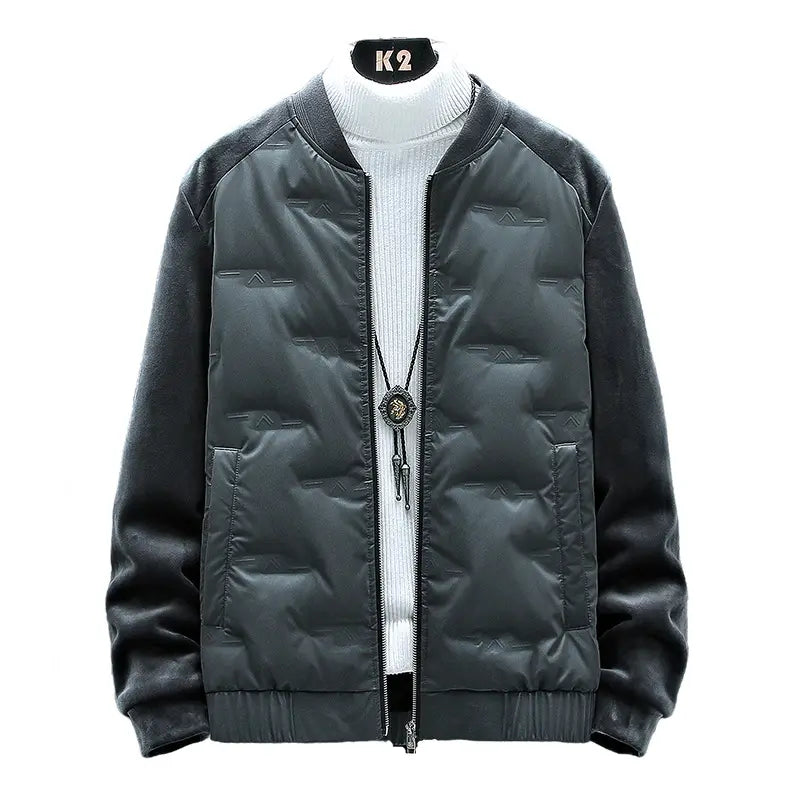 Men stylish casual down jacket plus size