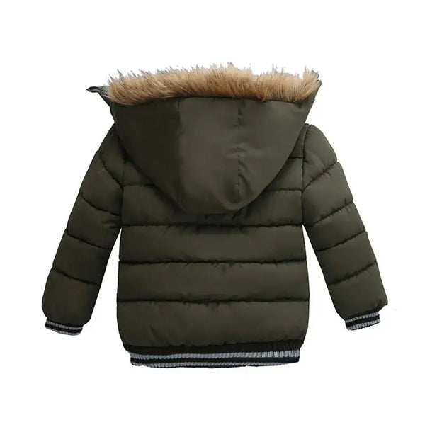 Children Boys Fur Hooded Coat 2y to 6y Nexellus