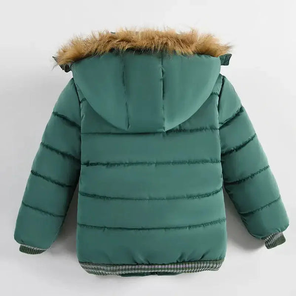 Children Boys Fur Hooded Coat 2y to 6y Nexellus