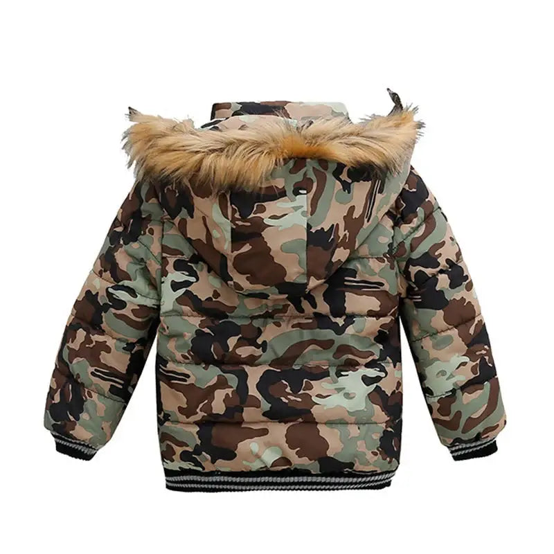 Children Boys Fur Hooded Coat 2y to 6y Nexellus