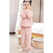 Children's embroidered coral fleece pajama set Nexellus