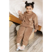 Children's embroidered coral fleece pajama set Nexellus