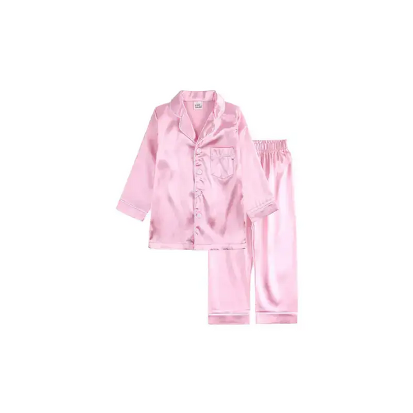 Children's satin long sleeve home pyjama sets Nexellus