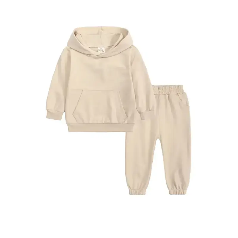 Children's thickened brushed warm long-sleeved trousers hooded Nexellus