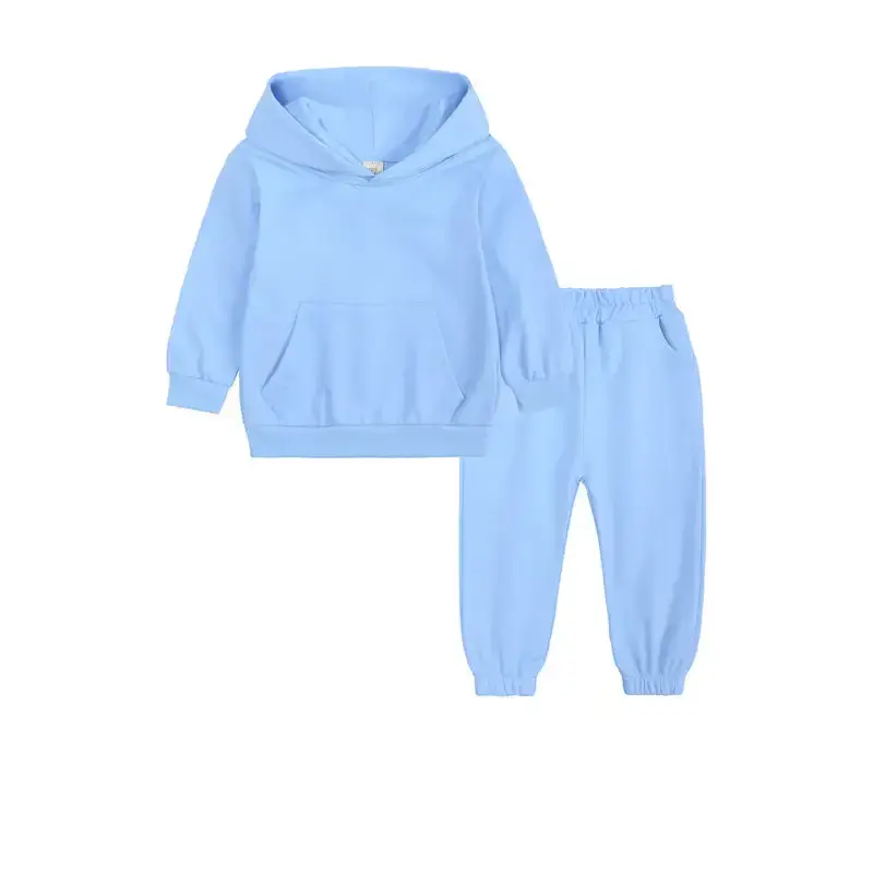 Children's thickened brushed warm long-sleeved trousers hooded Nexellus