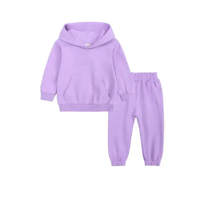 Children's thickened brushed warm long-sleeved trousers hooded Nexellus