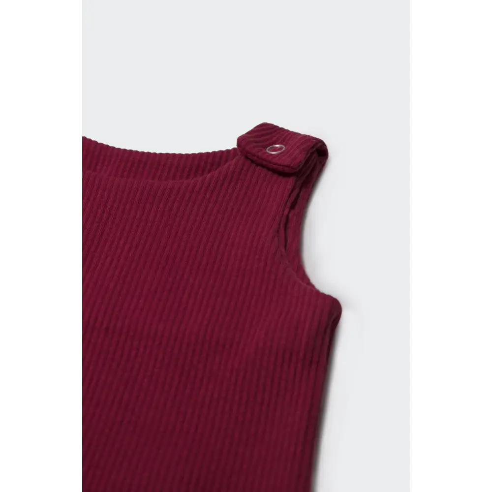 Claret red dungarees