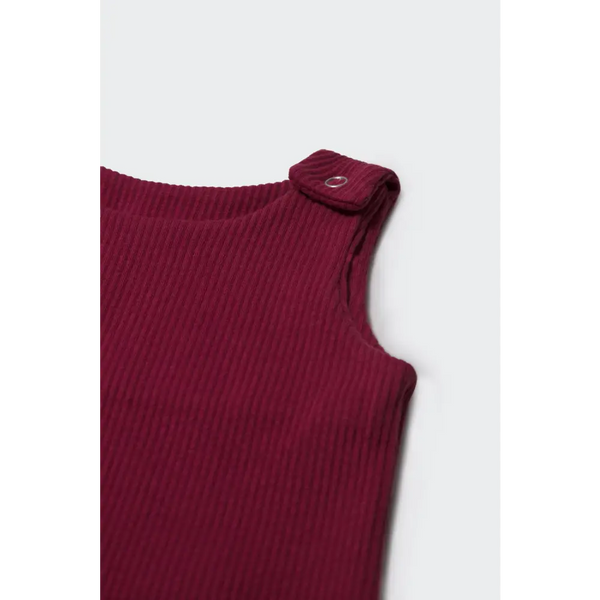 Claret red dungarees