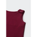 Claret red dungarees