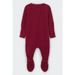 Claret red zip sleepsuit