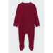 Claret red zip sleepsuit