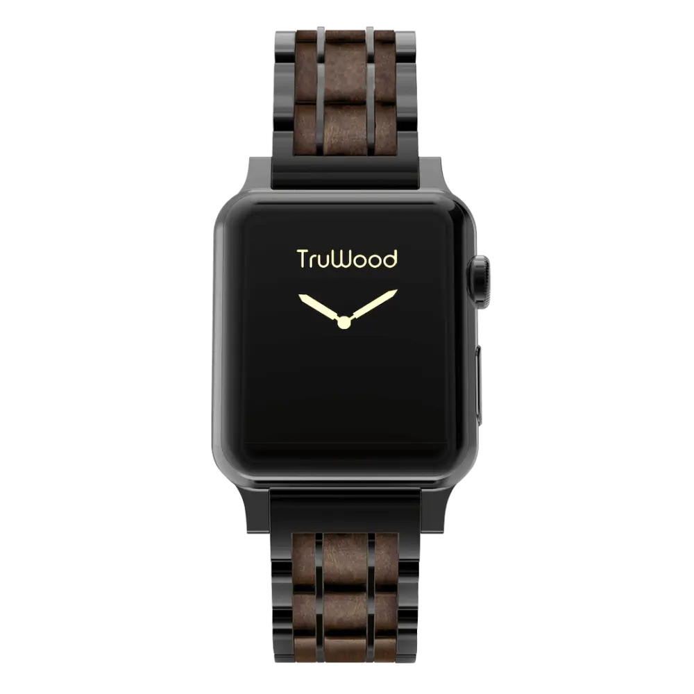 Classic band - Black/Black Sandalwood / 42 to 49mm