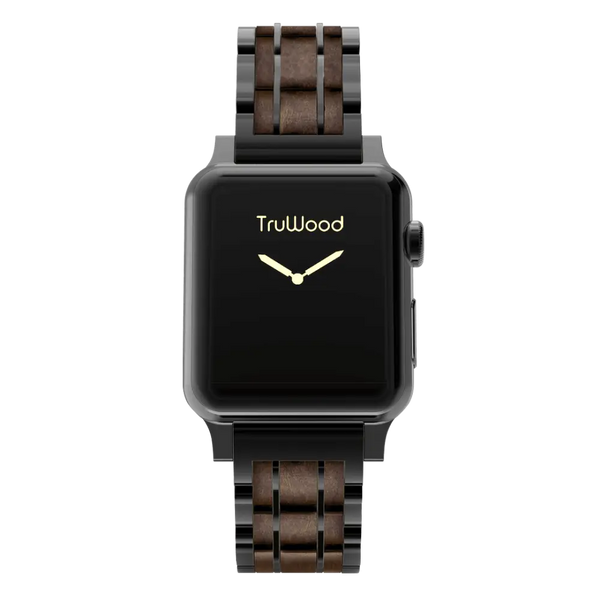 Classic band - Black/Black Sandalwood / 42 to 49mm