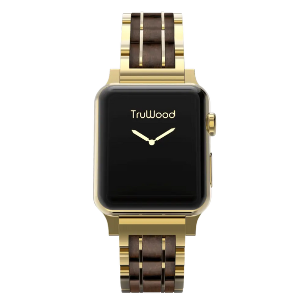 Classic band - Gold/Black Sandalwood / 38 to 41mm