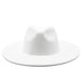 Classical wide brim fedora hat black white wool hat men & women Nexellus