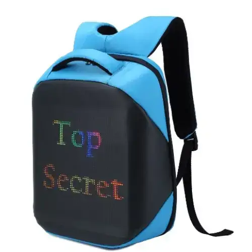 Colourful led backpack app control, programmable digital led panel Nexellus