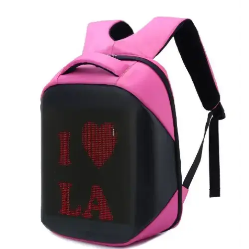 Colourful led backpack app control, programmable digital led panel Nexellus