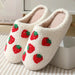 Comfortable home strawberry winter cotton slippers for men and women Nexellus