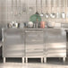 Commercial kitchen cabinets 3 pcs stainless steel Nexellus