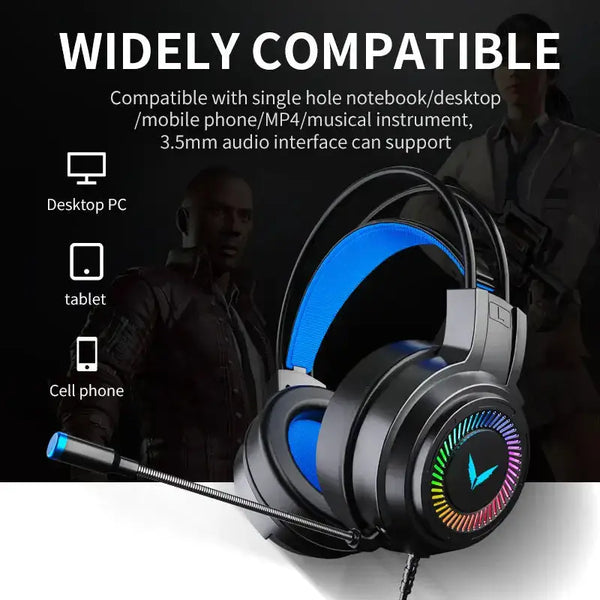 Computer headset 7.1 channel wired headset g58 head-mounted game with Nexellus