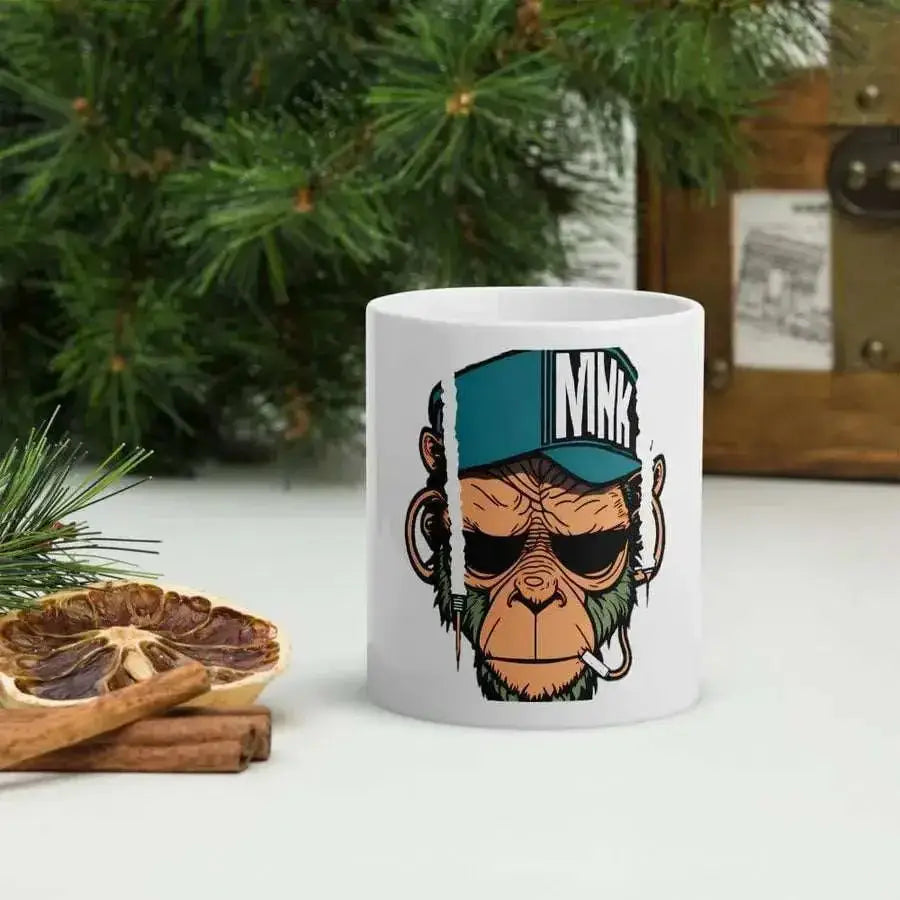 Cool monkey white mug Nexellus