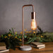 Copper industrial lamp with stone base - Lighting