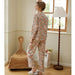 Cotton pajamas women's autumn clothes cardigan two-piece set long Nexellus