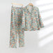 Cotton pajamas women's autumn clothes cardigan two-piece set long Nexellus